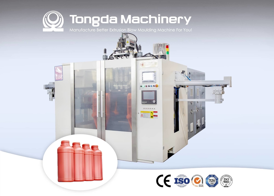 High Speed Automatic Extrusion Blow Molding Machine 11 KW 2L Plastic Bottle